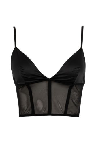 Pedsiz Saten Kapsız Pedsiz Bralet -Fall in Love