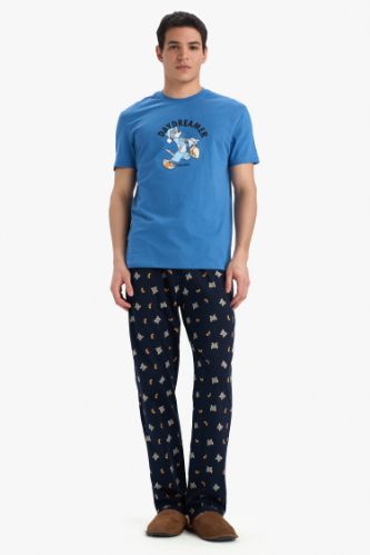 Tom & Jerry Pijama Takımı Kısa Kollu Üst Uzun Alt