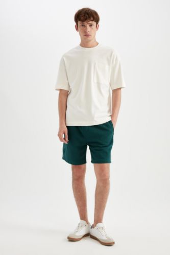 Regular Fit Düz Paça Basic Düz Şort