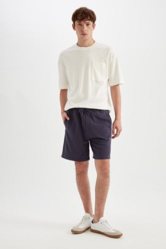 Regular Fit Düz Paça Basic Düz Şort