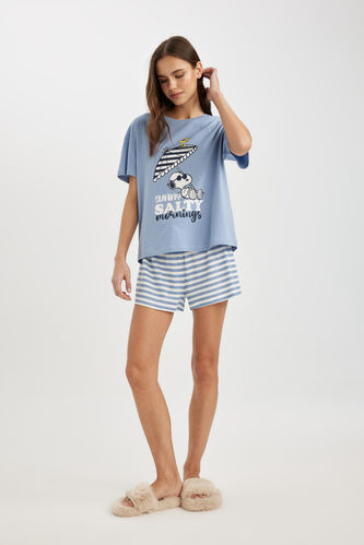 Fall in Love Snoopy Regular Fit Short Sleeve 2 Piece Set