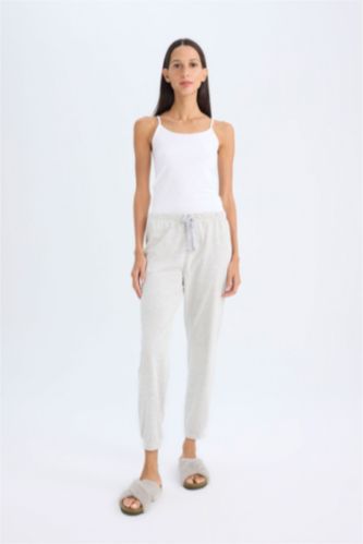 سروال بيجاما قصة عادية برباط