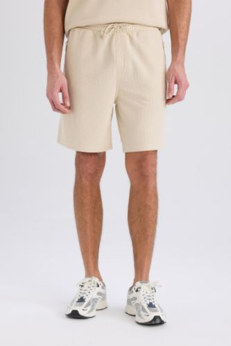 Regular Fit Düz Paça Cepli Basic Düz Şort