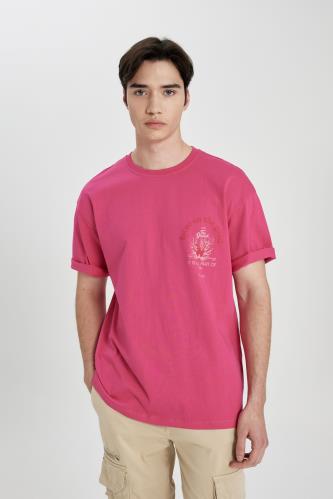 Comfort Fit Crew Neck Printed T-Shirt