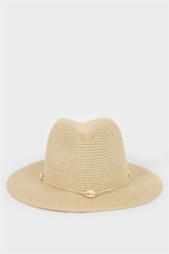 Женщины Светло-бежевый Женская соломенная шляпа