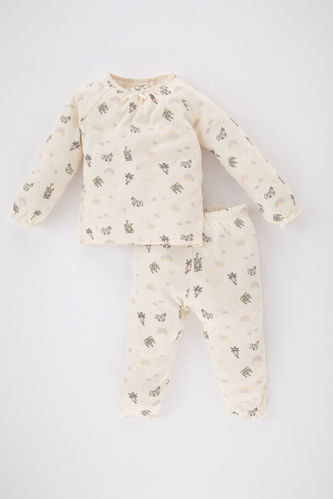 Baby Girl Unicorn Printed 2 Piece Pajama Set
