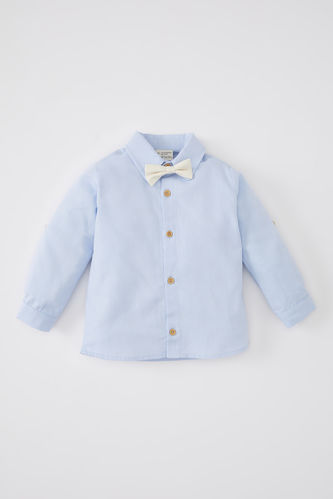 Baby Boy Oxford Long Sleeve Shirt Tie 2 Piece Set
