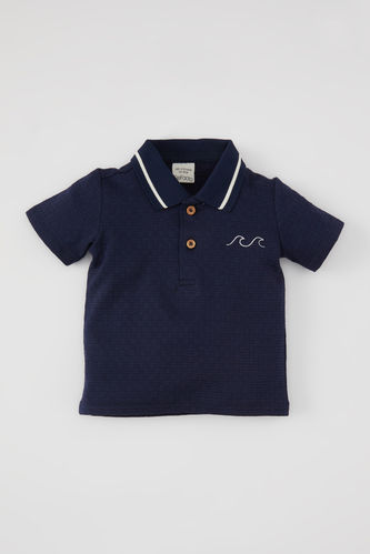 Regular Fit Embroidered Short Sleeve Polo T-Shirt