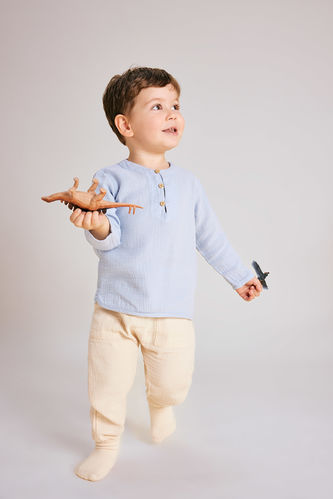 Baby Boy Long Sleeve Shirt Trousers 2 Piece Set