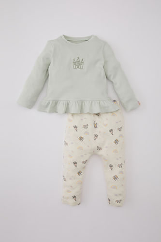 Baby Girl Unicorn Printed T-Shirt Leggings 2 Piece Set