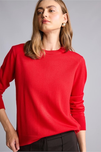Woman Red Relax Fit Pullover