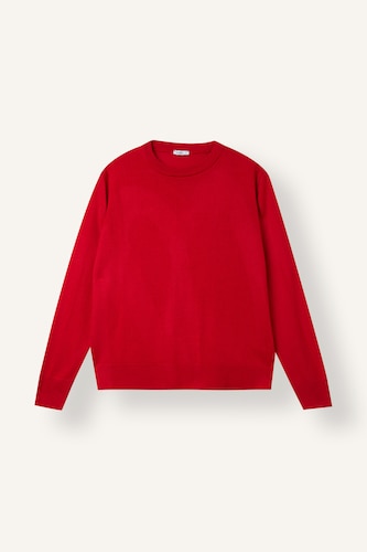 Relaxed Fit Ultra Soft Crew Neck Sweater
