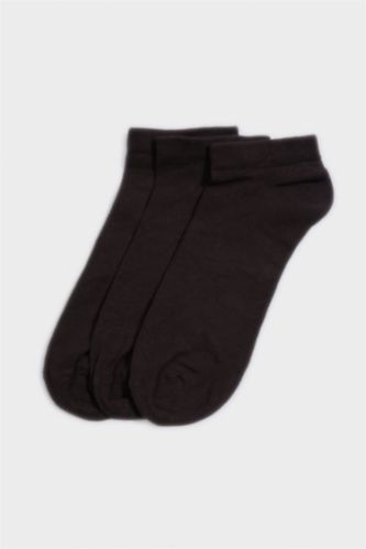 Erkek Kahve Erkek Dikişsiz 3'lü Bambu Patik Çorap