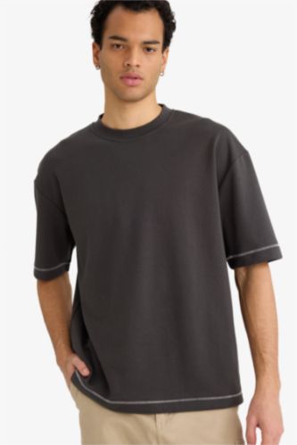 Loose Fit Crew Neck Short Sleeve T-Shirt