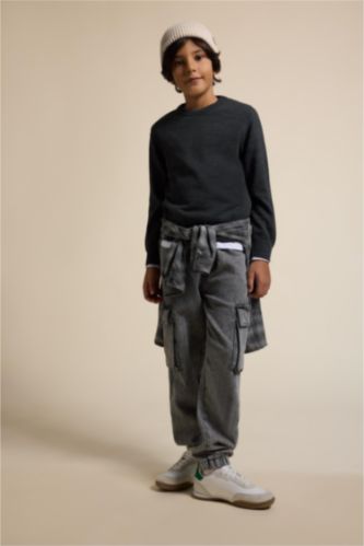 Boy Cargo Jogger Elastic Banded Leg Jeans