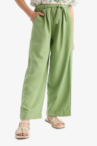 Kız Çocuk Wide Leg Geniş Paça Pantolon