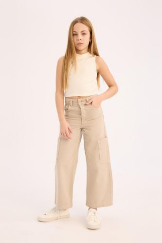 Девочки, джинсы Wide Leg Cargo с широкими брюками