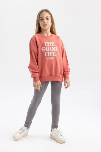 Girl Printed Sweatshirt Leggings 2 Piece Set