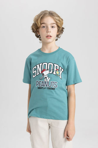 Boy Snoopy Crew Neck Short Sleeve T-Shirt
