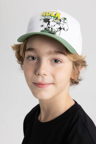 Boy Gabardine Printed Avengers Hat