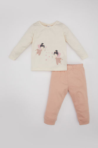 Baby Girl Printed Cotton 2 Piece Pajama Set