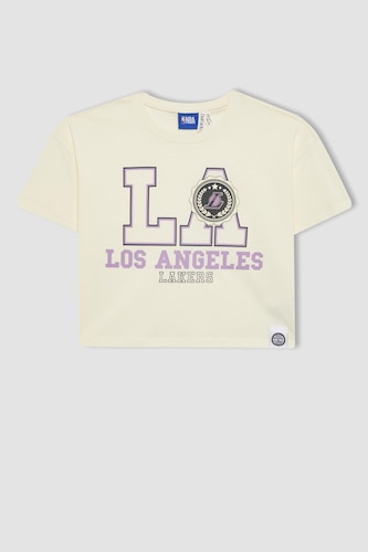 Girl NBA Los Angeles Lakers Crew Neck T-Shirt