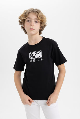 Boy Crew Neck Printed Short Sleeve T-Shirt