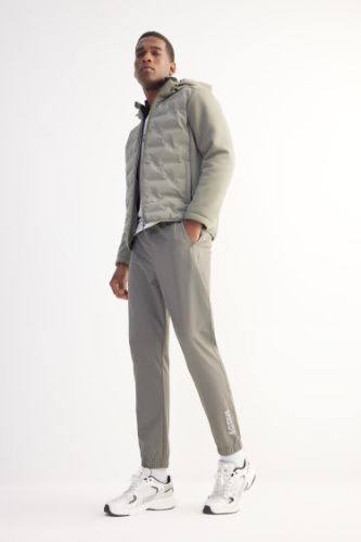 DeFactoFit Dokuma Esnek Multifonksiyonel Sporcu Jogger Eşofman Altı Slim Fit Dar Kesim Çift Cepli