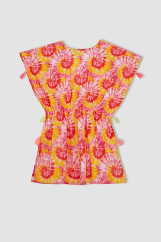 Girl Batik Patterned Beach Dress