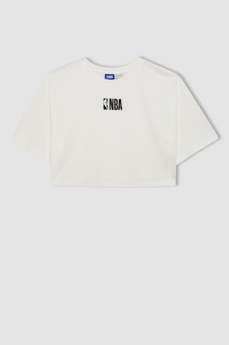 NBA Wordmark Oversize Embroidery Print T-Shirt