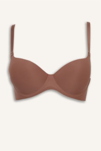 نساء بني فاتح حمالة صدر برا تيشيرت بنص حشو مبطن