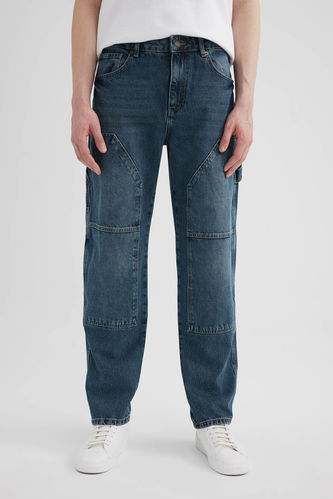 Pantalon Jean à Jambe Large Et Taille Normale