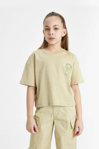 Girl Harry Potter Short Sleeve Crop T-Shirt