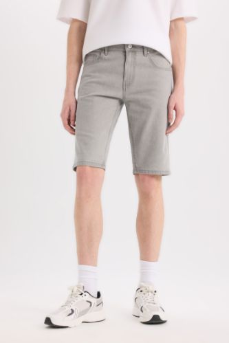 Slim Fit Узкие Джинсовые Бермуда Шорты