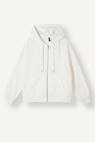 Relax Fit Kapüşonlu Basıc Sweatshirt