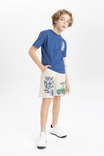 Boy Regular Fit Printed Shorts