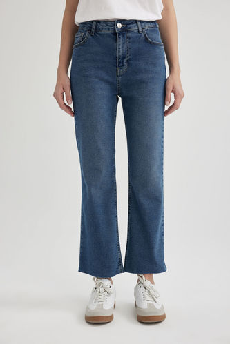 CROP FLARE FIT Hose aus Jeans