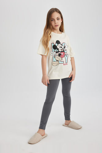 Girl Disney Mickey & Minnie Oversize Fit 2 Piece Pajama Set