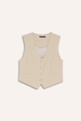 V-Neck Classic Blazer Vest