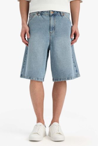 Baggy Jean Bermuda Şort