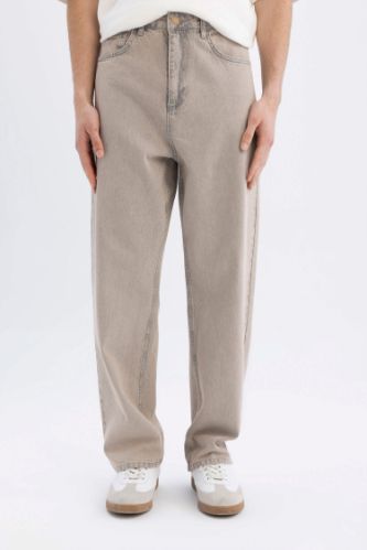 Baggy Fit Geniş Kalıp Normal Bel Geniş Paça Jean Pantolon