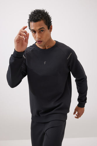 DeFactoFit Standard Fit Skuba Diving Fabric Sweatshirt