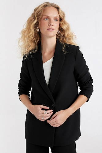 Kadın Siyah Oversıze Blazer Ceket
