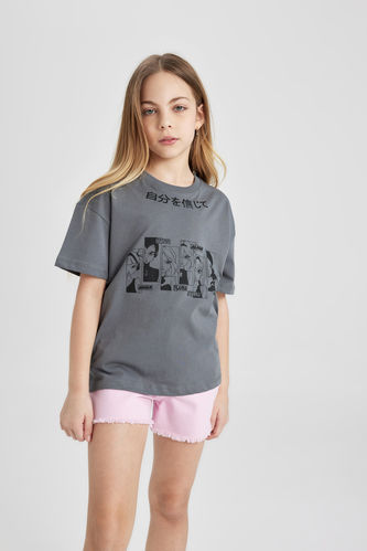 Girl Winx Club Oversize Fit Short Sleeve T-Shirt