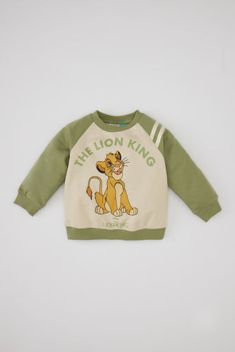 Regular Fit Lion King Licensed Crew Neck Sweatshirt