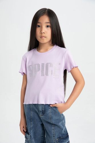 Kız Çocuk Spice Girls Bisiklet Yaka Kısa Kollu Tişört