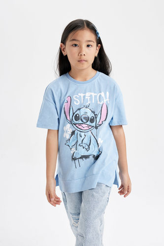 Girls Disney Lilo & Stitch Oversize Fit T-Shirt