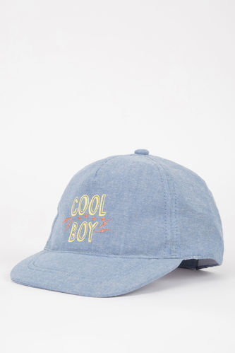 Baby Boy linen Printed Hat