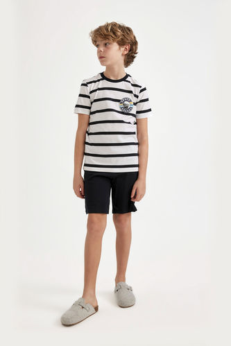 Boy Striped Short Sleeve 2 Piece Pajama Set