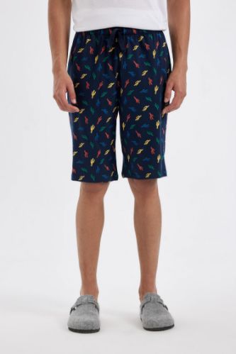 Regular Fit Cepli Şort Pijama Altı